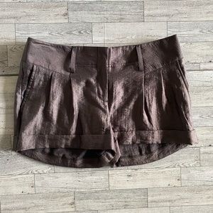 Elegant Brown Women's Shorts